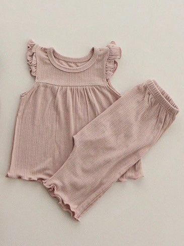 Flutter Sleeve Top & Short Set