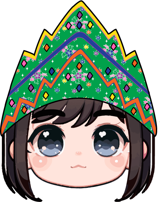 Chibi Hmong Girl Sticker