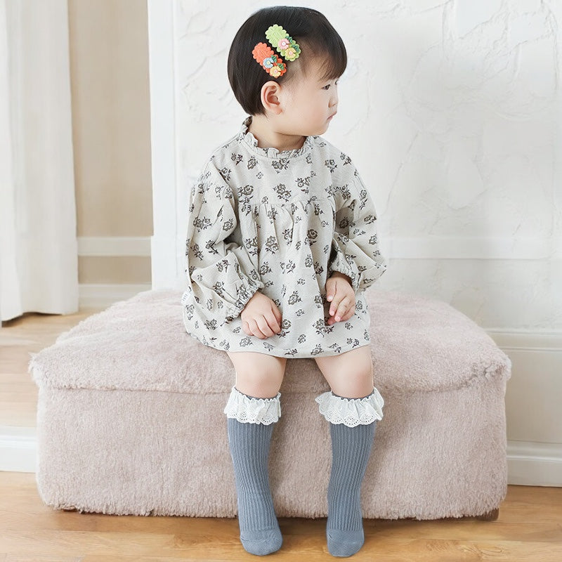 Knee High Ruffle Socks