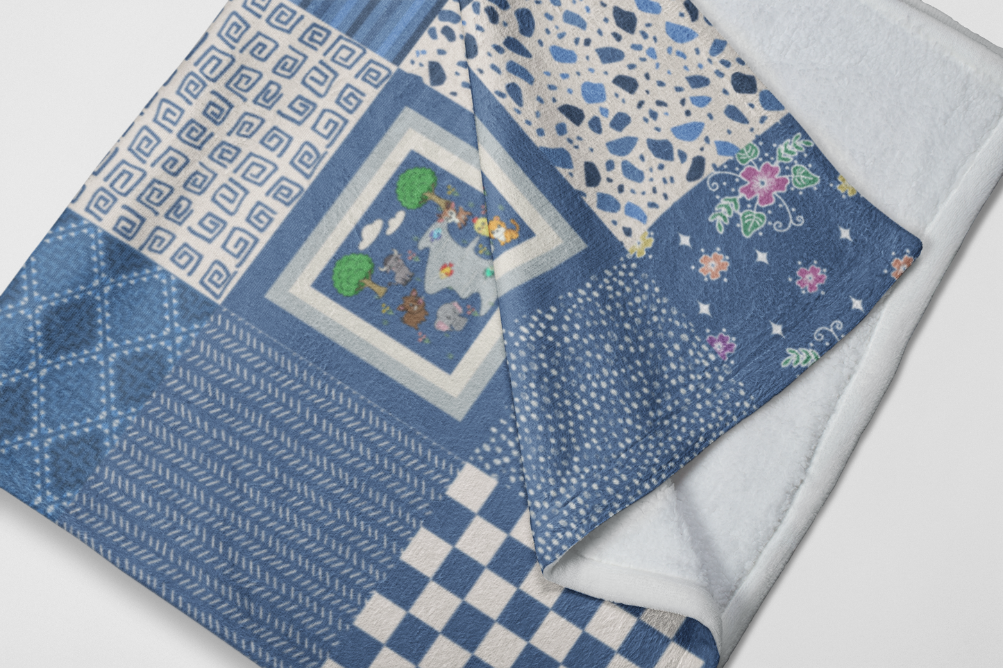 Quilted Printed Fleece Blanket