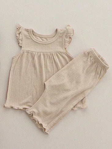 Flutter Sleeve Top & Short Set