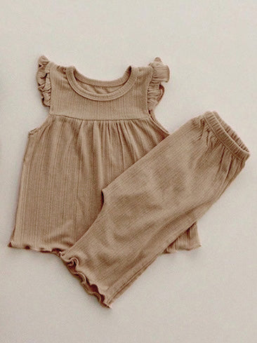 Flutter Sleeve Top & Short Set