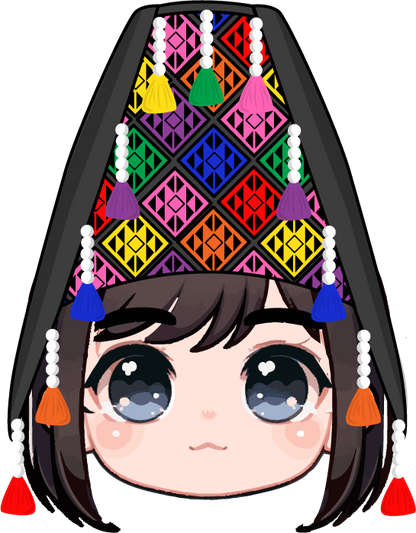 Chibi Hmong Girl Sticker