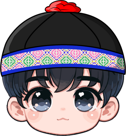Chibi Hmong Boy Sticker