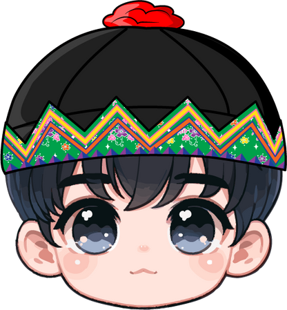 Chibi Hmong Boy Sticker