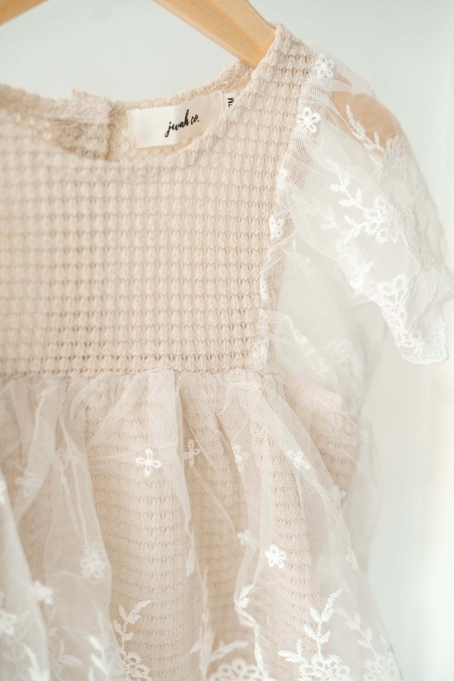 Lace Flutter Bodysuit Dress