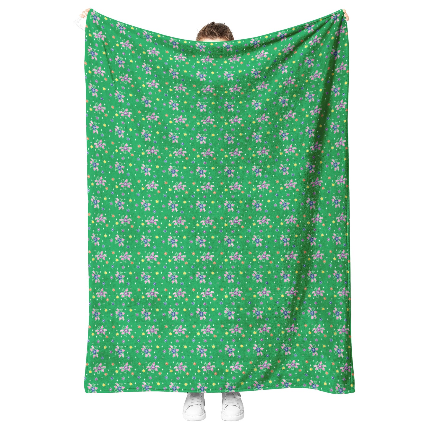 Lis Loos Fleece Blanket - Green