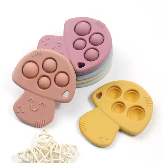 Mushroom Silicone Teether
