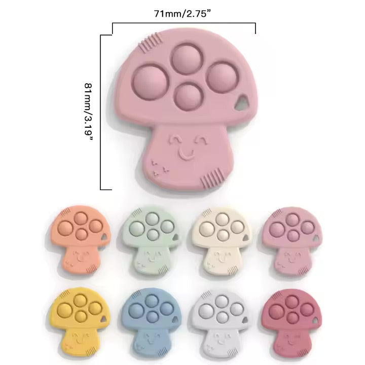 Mushroom Silicone Teether