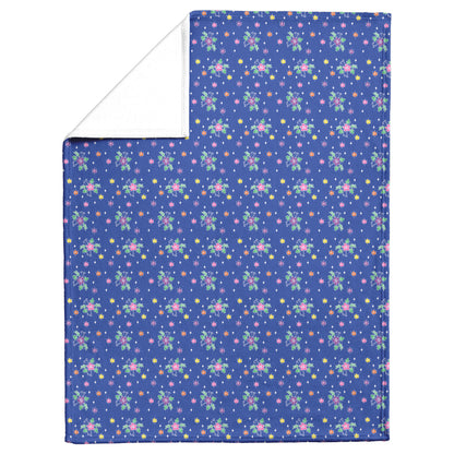 Lis Loos Fleece Blanket - Blue