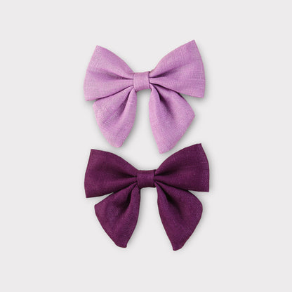 Hair Bow Clip Set