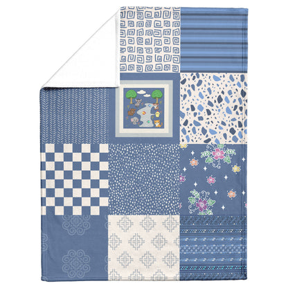 Quilted Printed Fleece Blanket