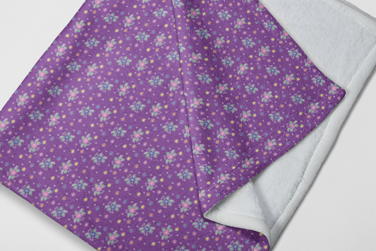 Lis Loos Fleece Blanket - Purple