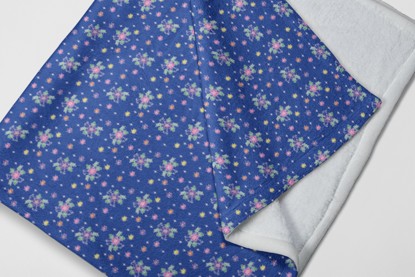 Lis Loos Fleece Blanket - Blue
