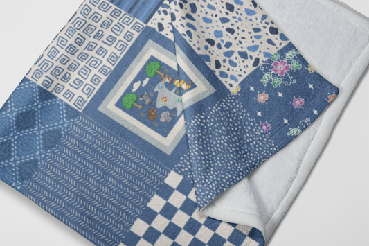 Quilted Printed Fleece Blanket